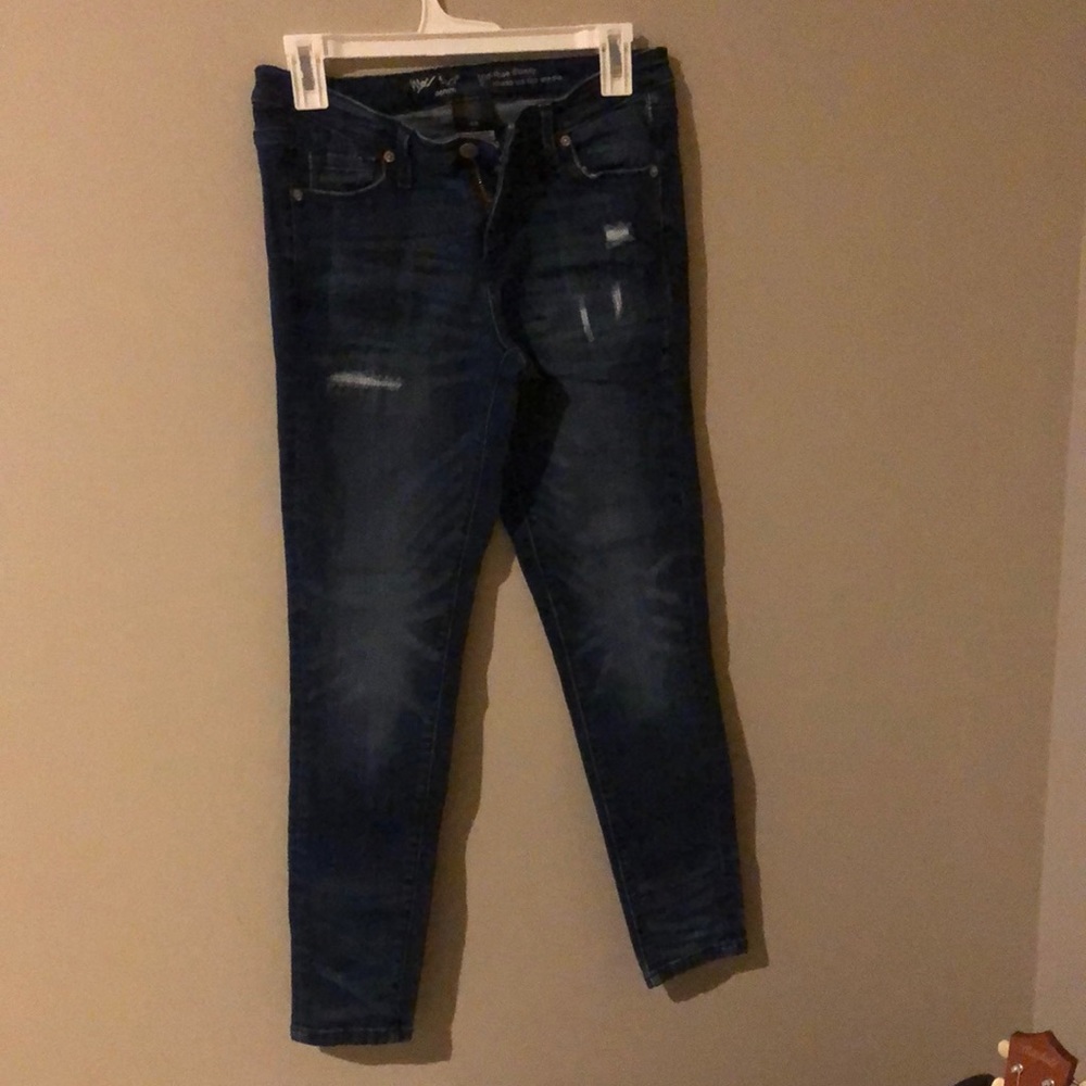 Dark blue jeans